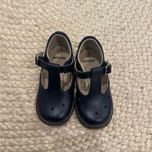EUC Navy Footmates Little Girls Shoes Size 6
